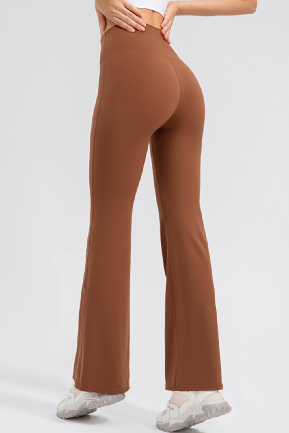 High Waist Straight Active Pants - ClozArt