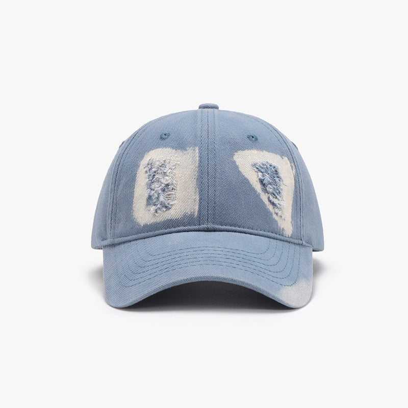 Distressed Cotton Baseball Cap - ClozArt