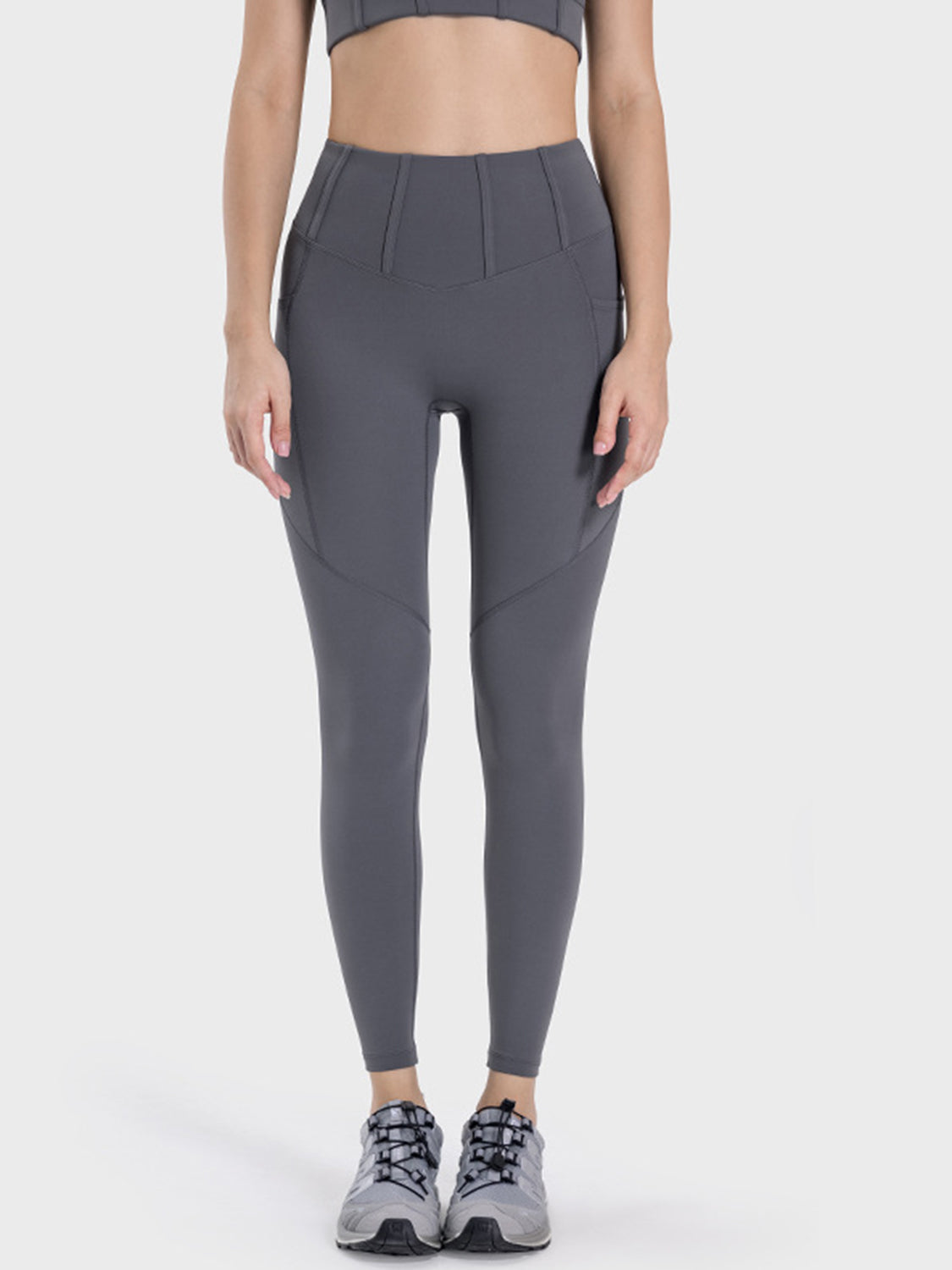 Millennia Pocketed High Waist Active Leggings - ClozArt