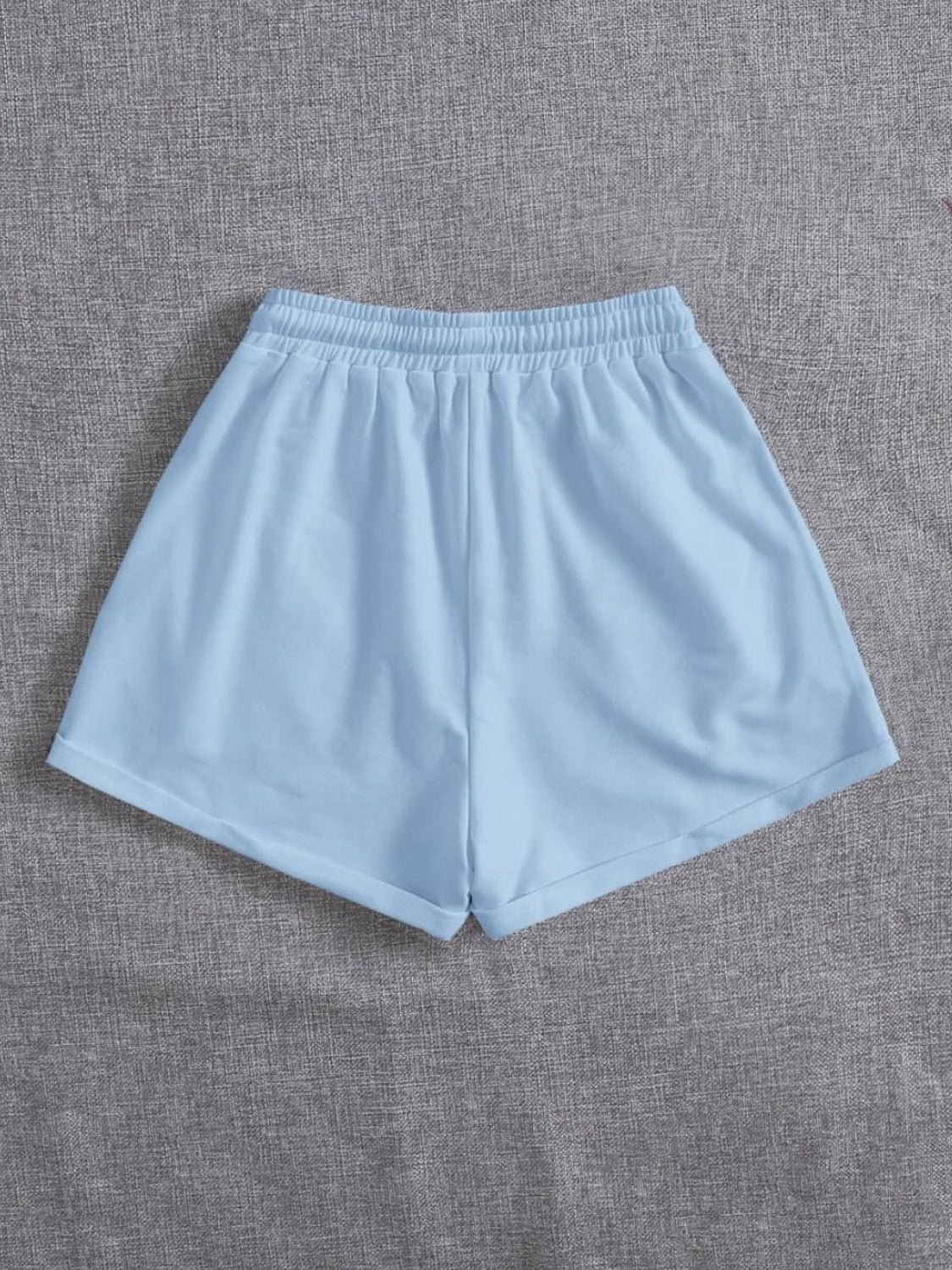 Drawstring Pocketed Elastic Waist Shorts - ClozArt