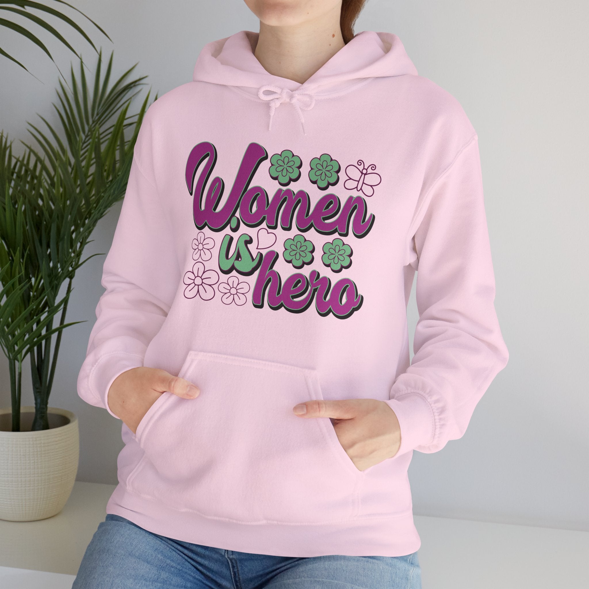 Heavy Blend™ Hooded Sweatshirt - Women is Hero