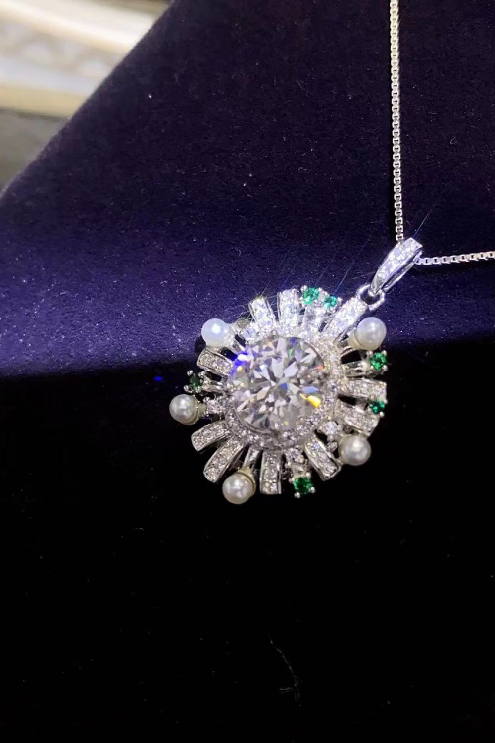 2 Carat Moissanite 925 Sterling Silver Necklace - ClozArt