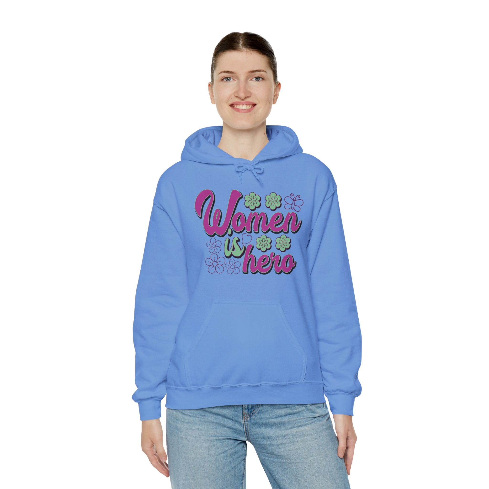 Heavy Blend™ Hooded Sweatshirt - Women is Hero