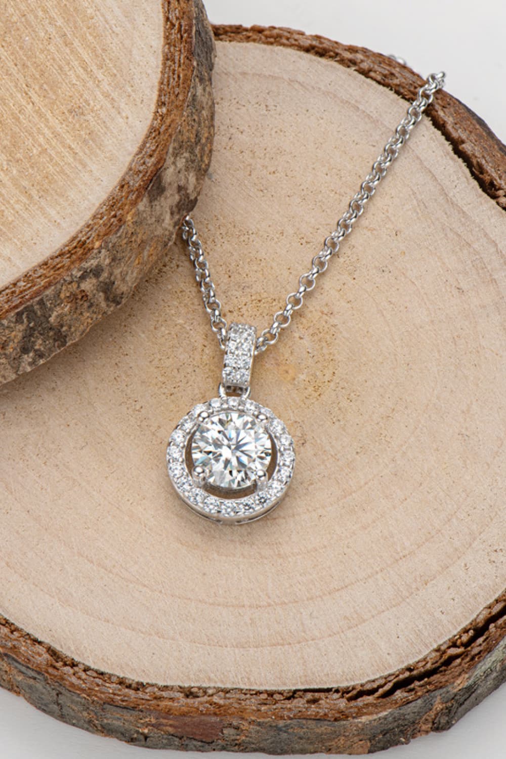 Zircon Pendant 925 Sterling Silver Necklace - ClozArt