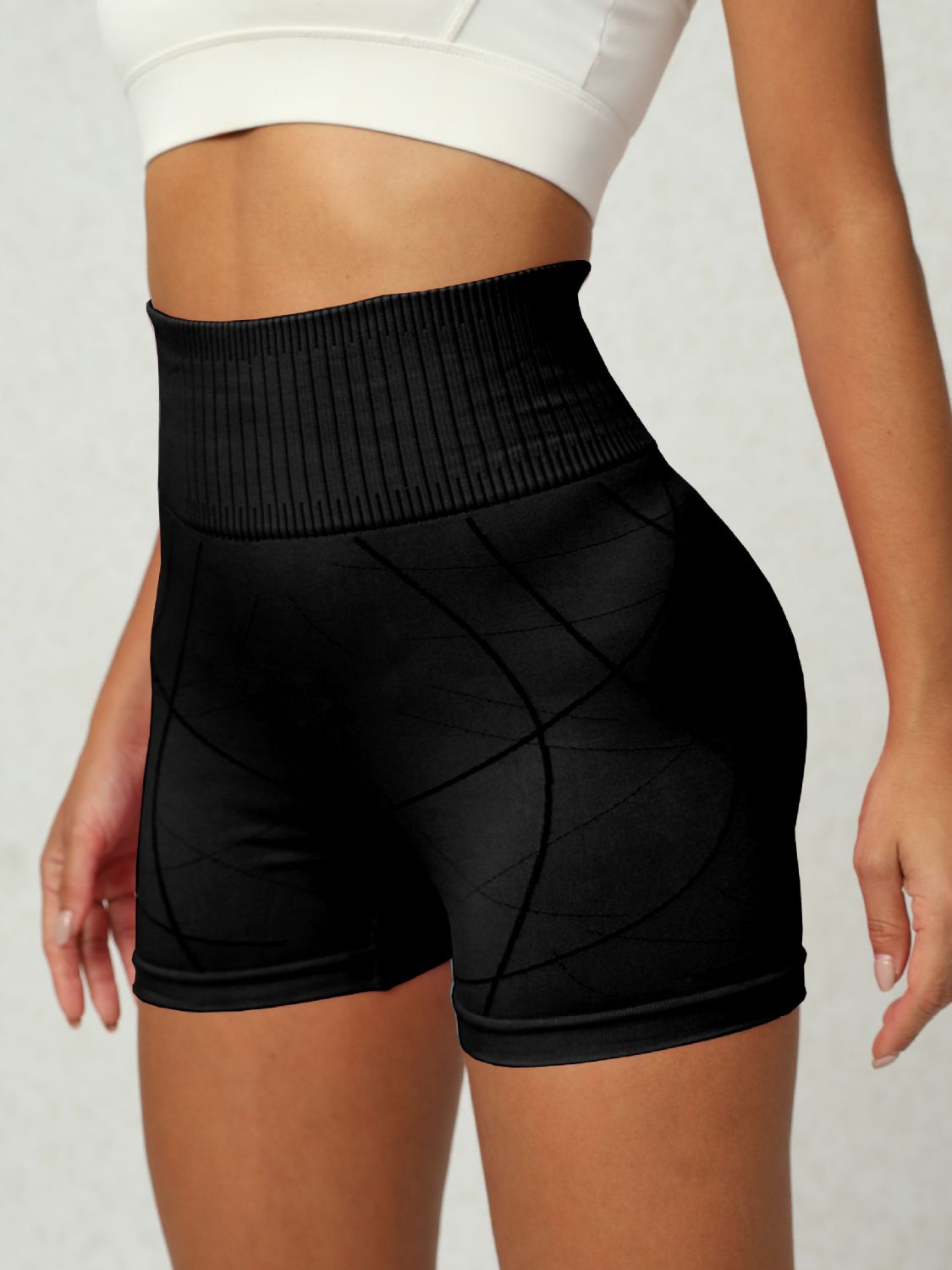 High Waist Active Shorts - ClozArt