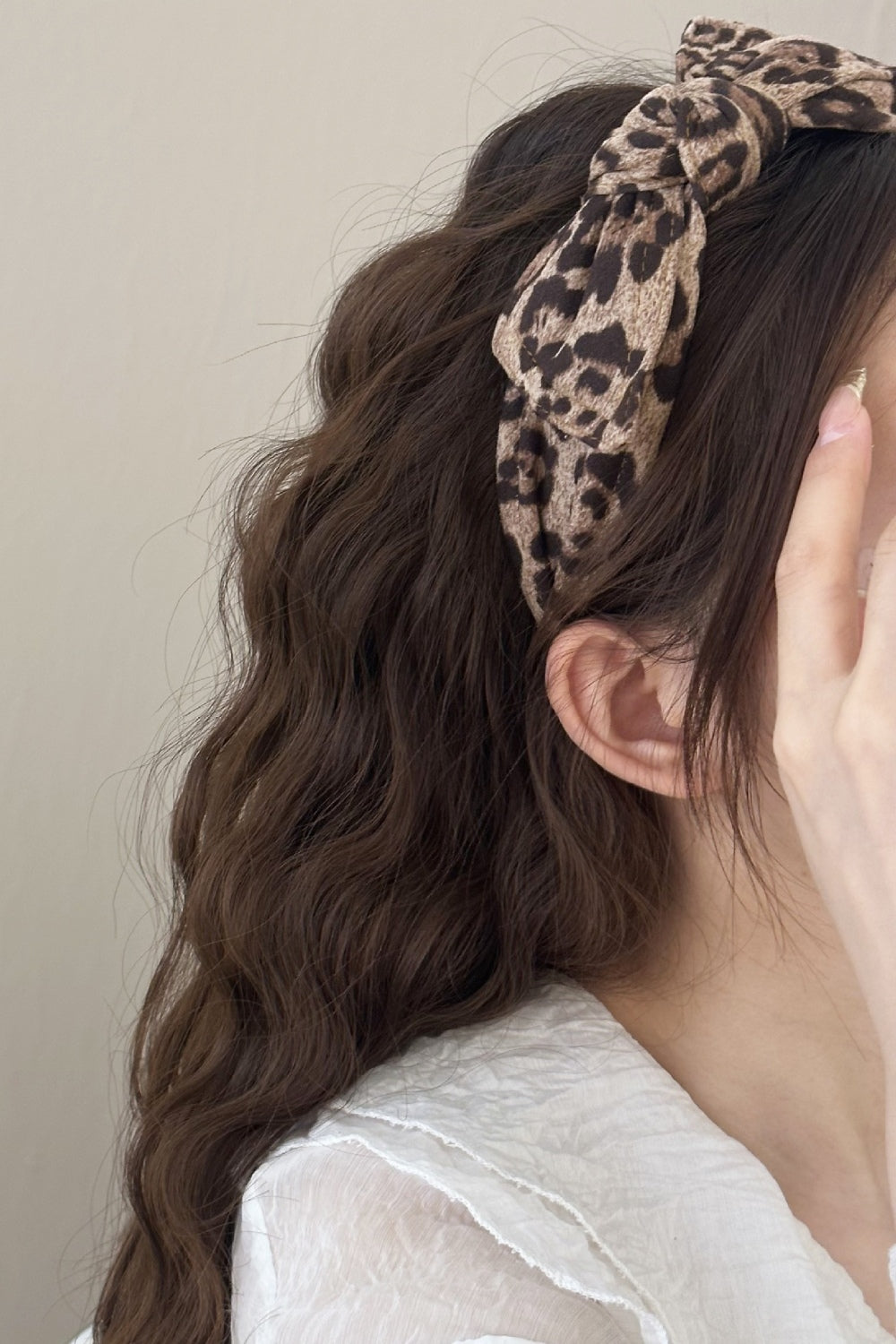 Leopard Polyester Wide Headband - ClozArt