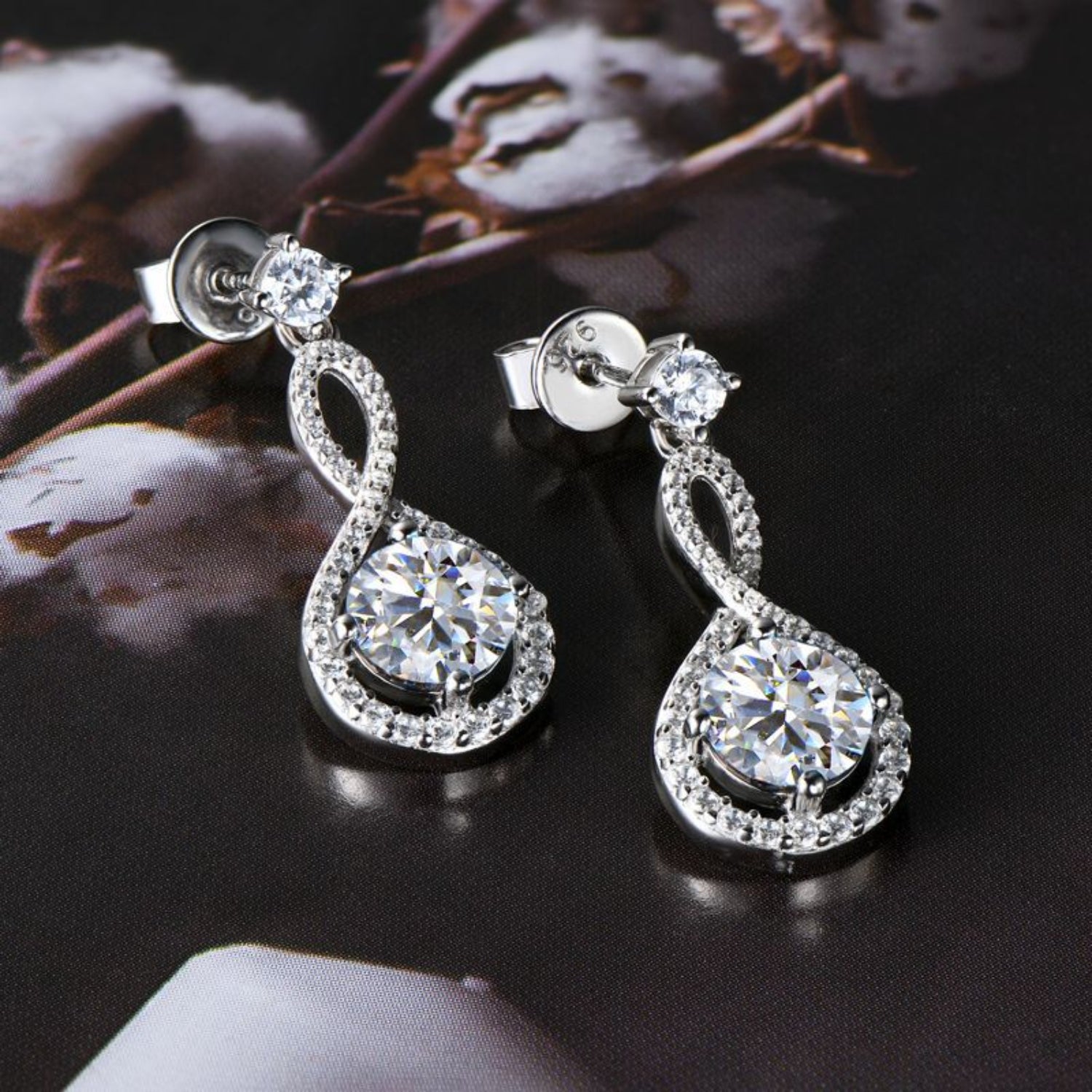 1 Carat Moissanite 925 Sterling Silver Earrings - ClozArt