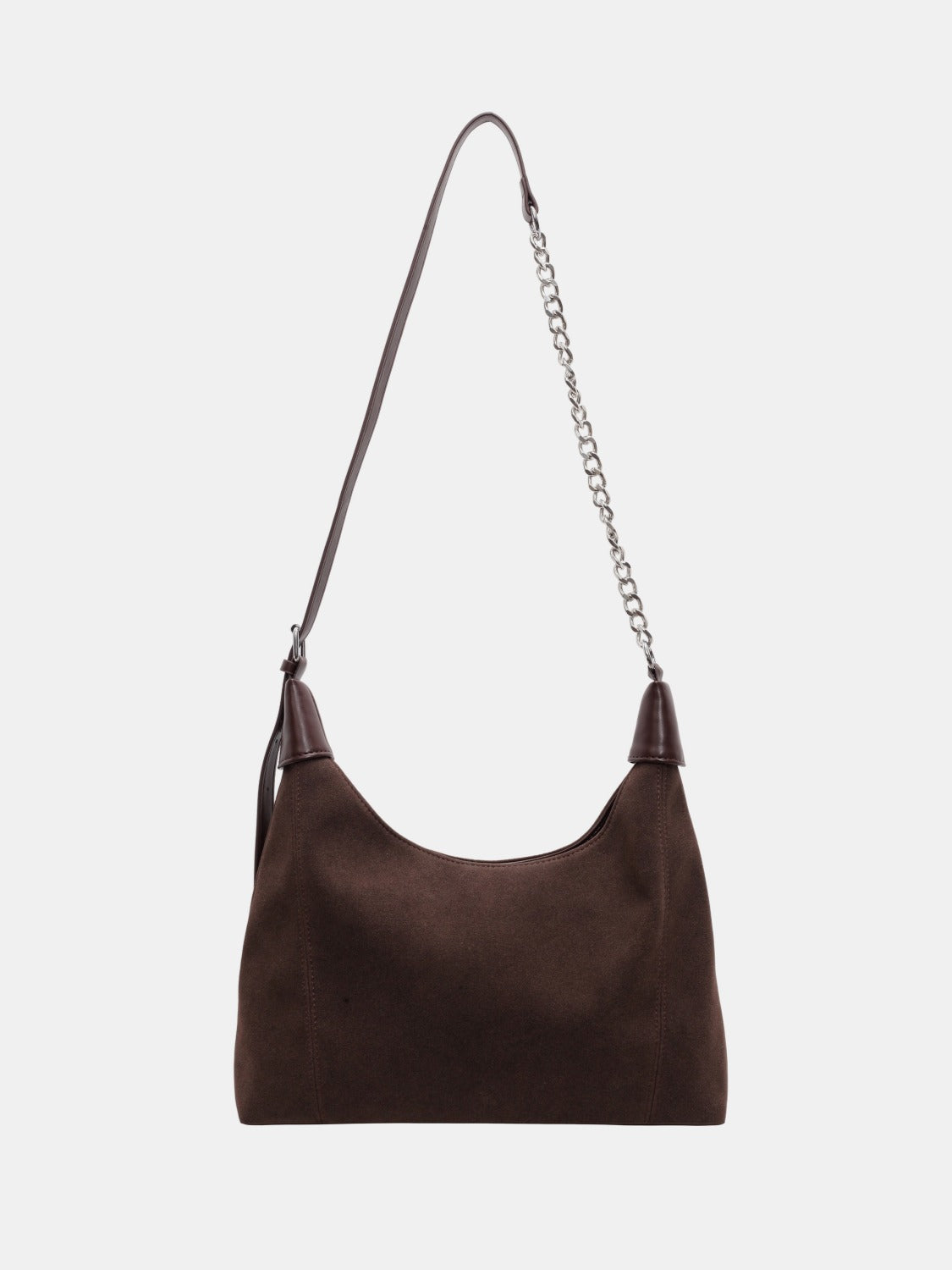 Suede Adjustable Strap Shoulder Bag - ClozArt