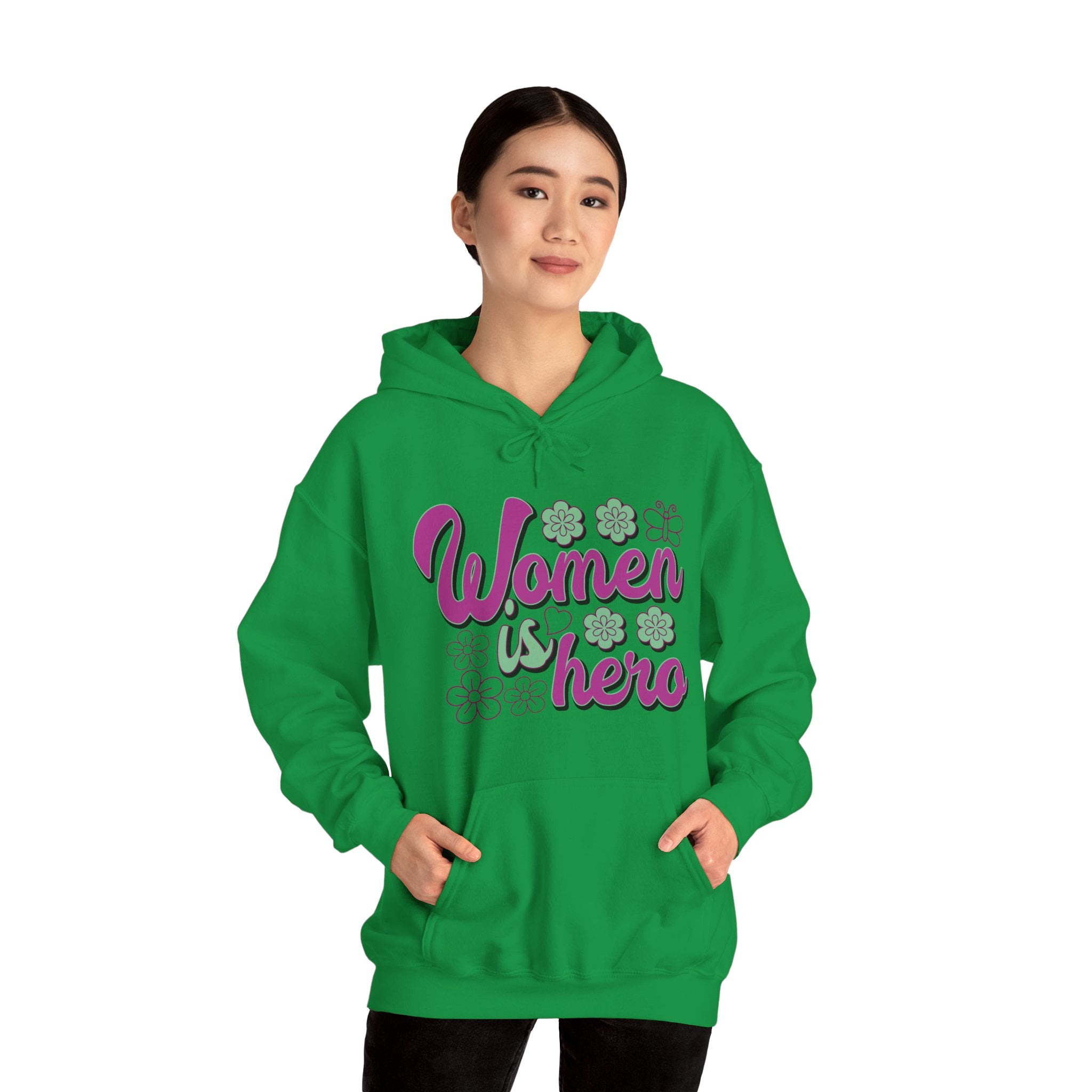 Heavy Blend™ Hooded Sweatshirt - Women is Hero