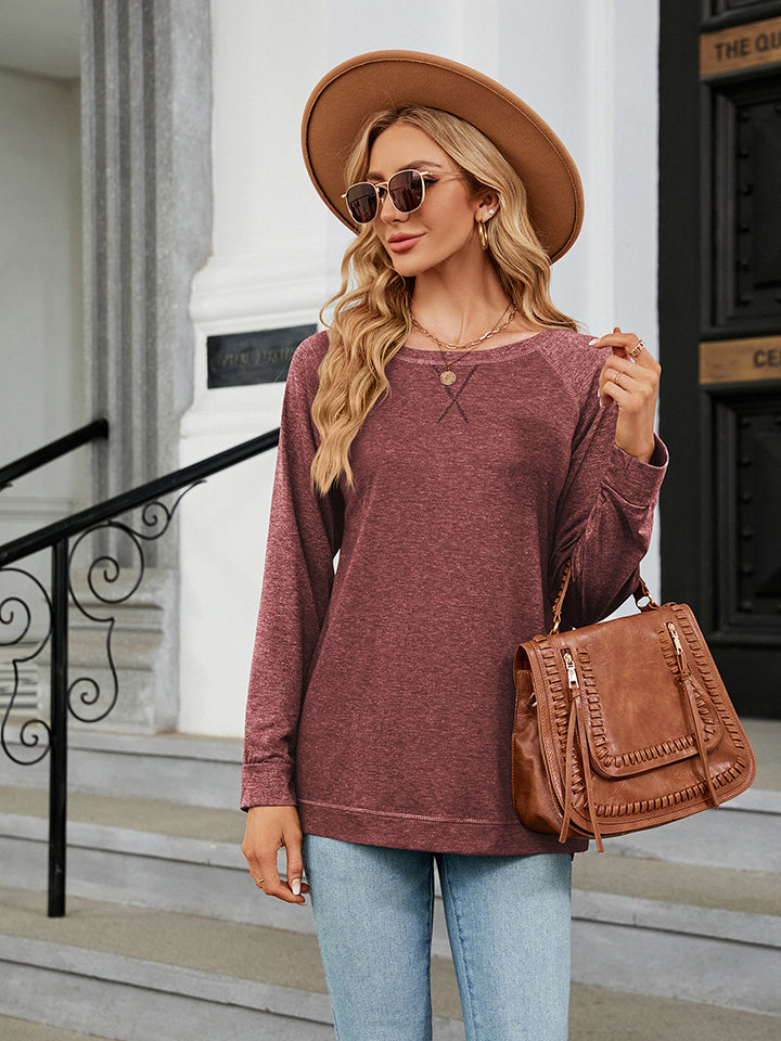 Round Neck Long Sleeve T-Shirt