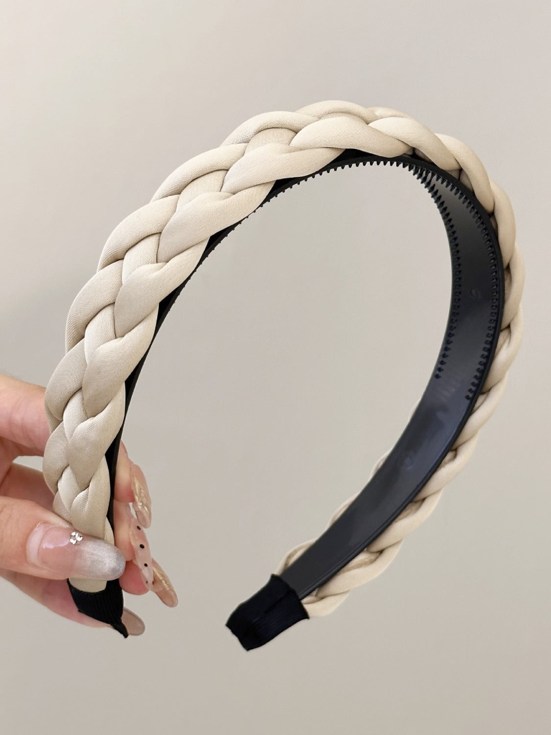 Polyester Braided Wide Headband - ClozArt