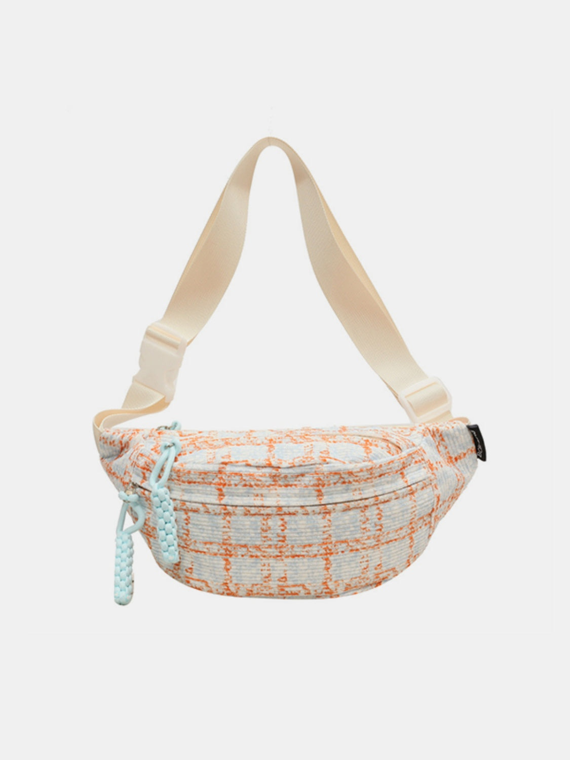 Contrast Plaid Polyester Crossbody Bag - ClozArt