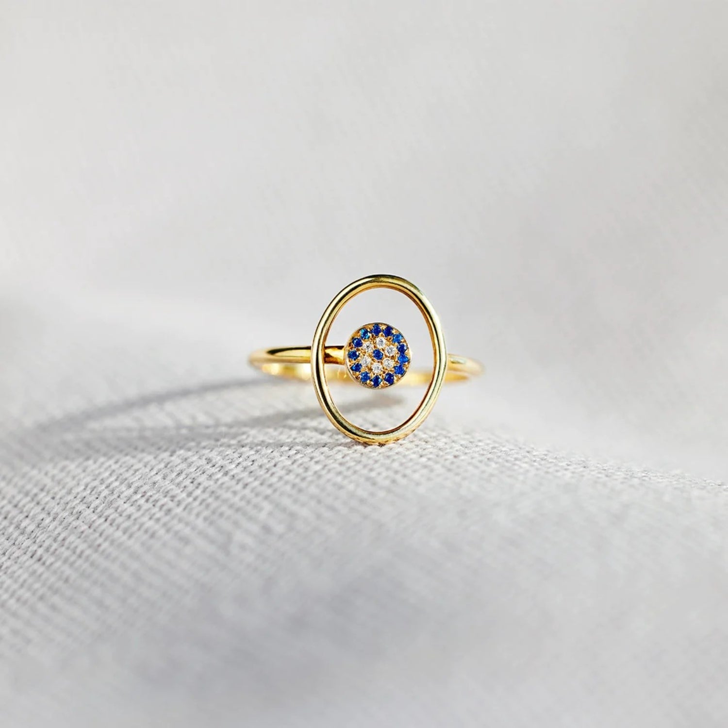 925 Sterling Silver Evil Eye Ring - ClozArt