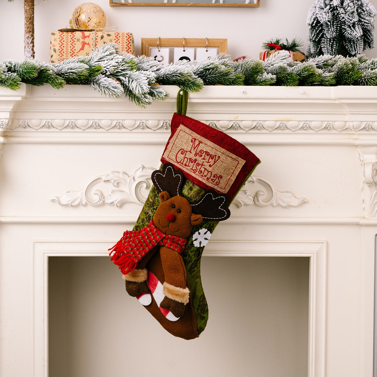 MERRY CHRISTMAS Stocking Hanging Widget