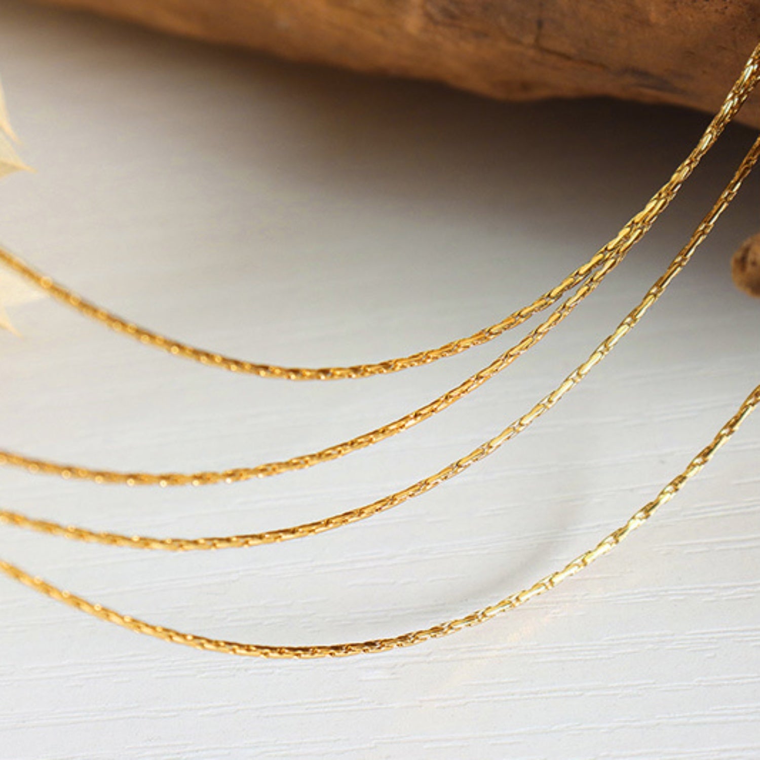 18K Gold-Plated Multi-Layer Clavicle Chain Necklace - ClozArt