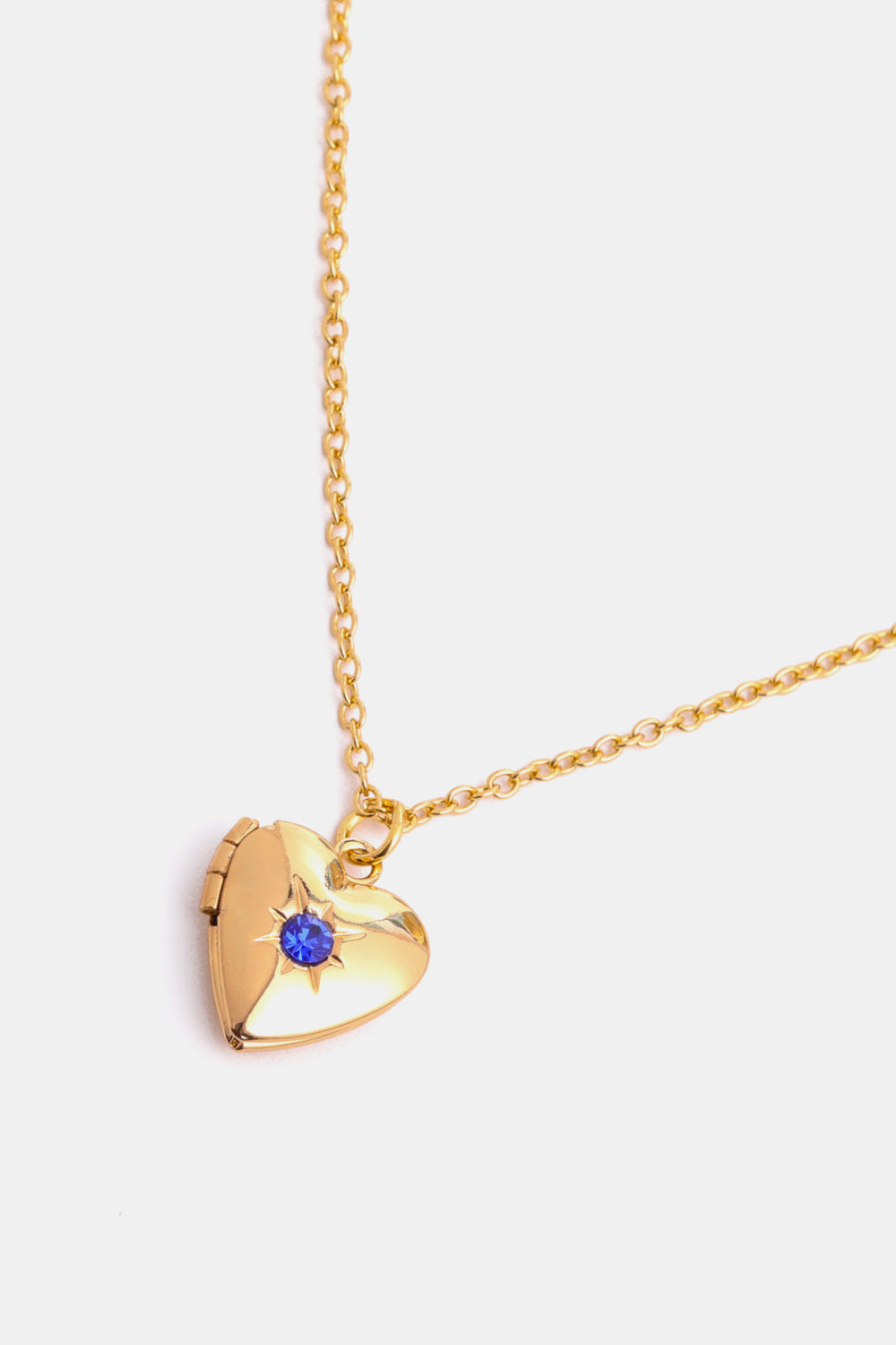 Zircon Heart Shape 14K Gold-Plated Pendant Necklace - ClozArt