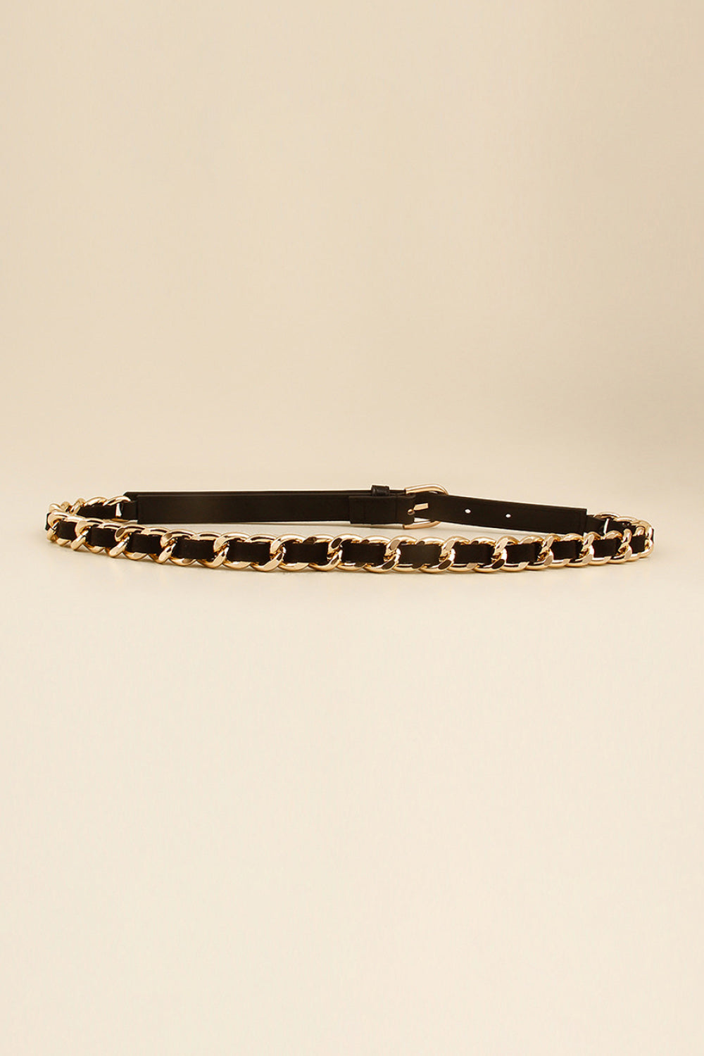 PU Chain Skinny Belt - ClozArt