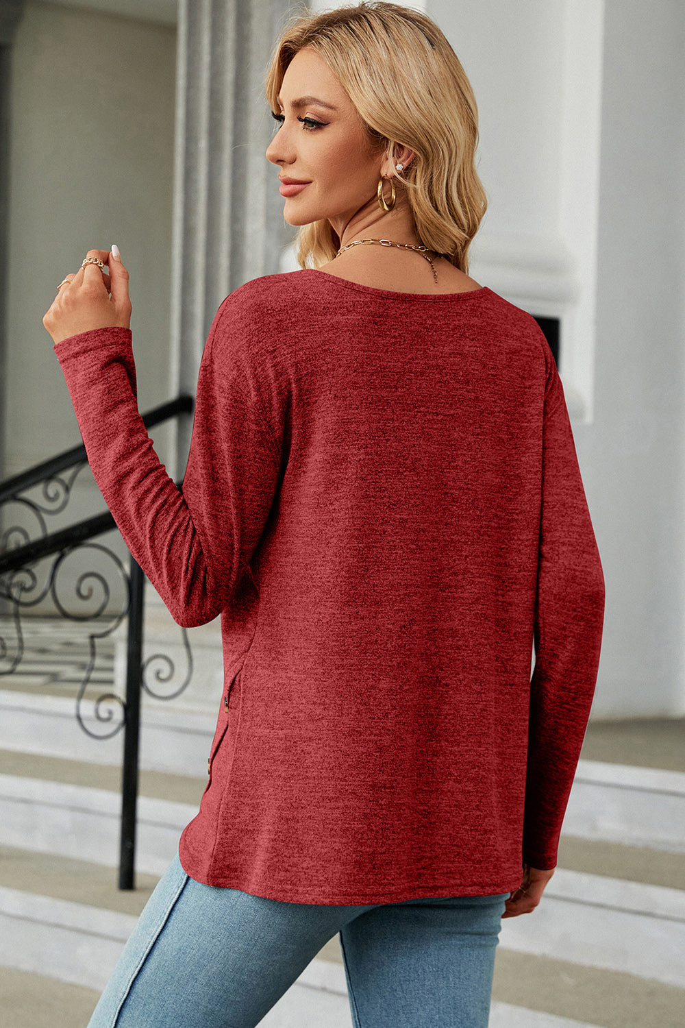 Round Neck Long Sleeve T-Shirt