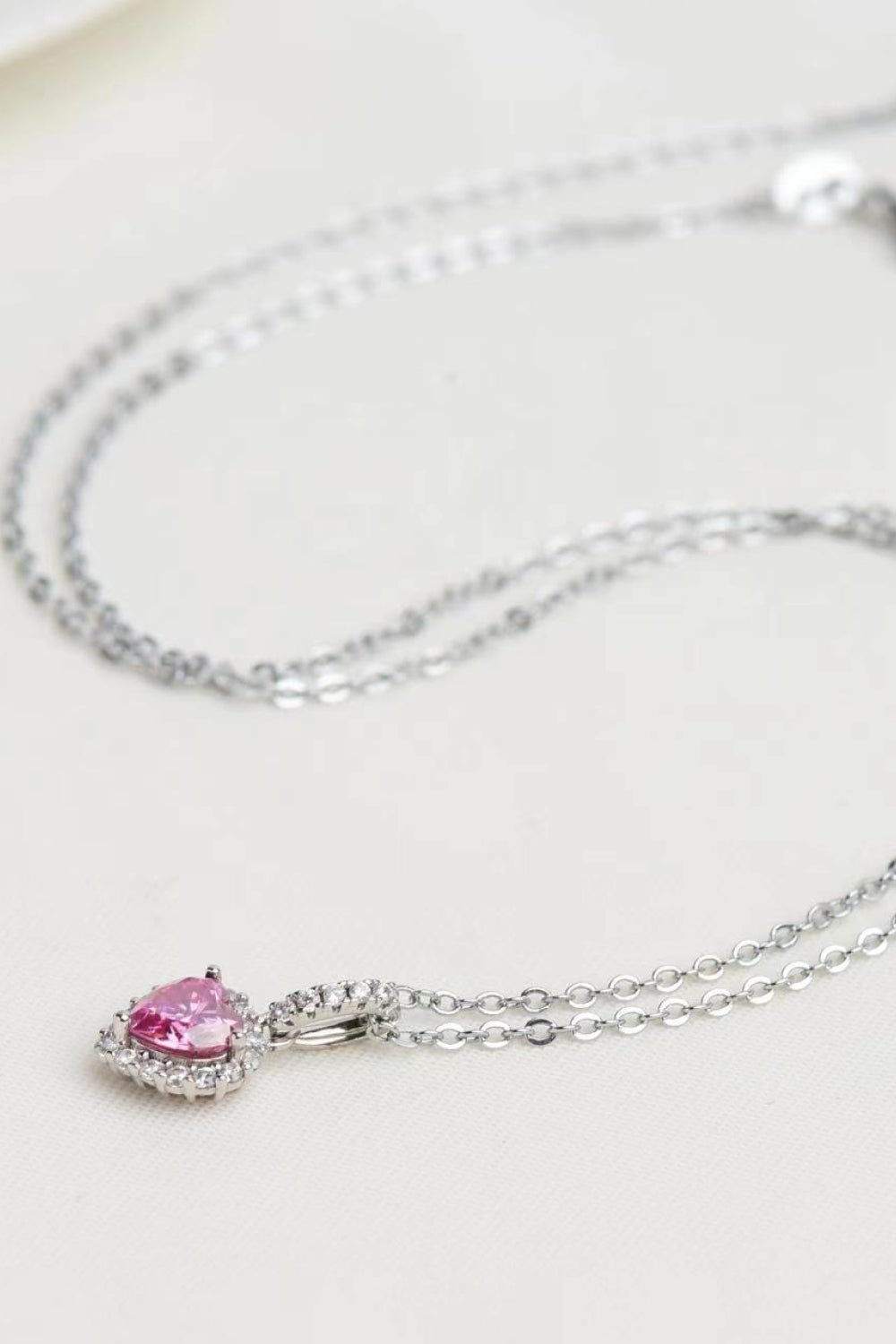 1 Carat Moissanite Heart Pendant Necklace - ClozArt