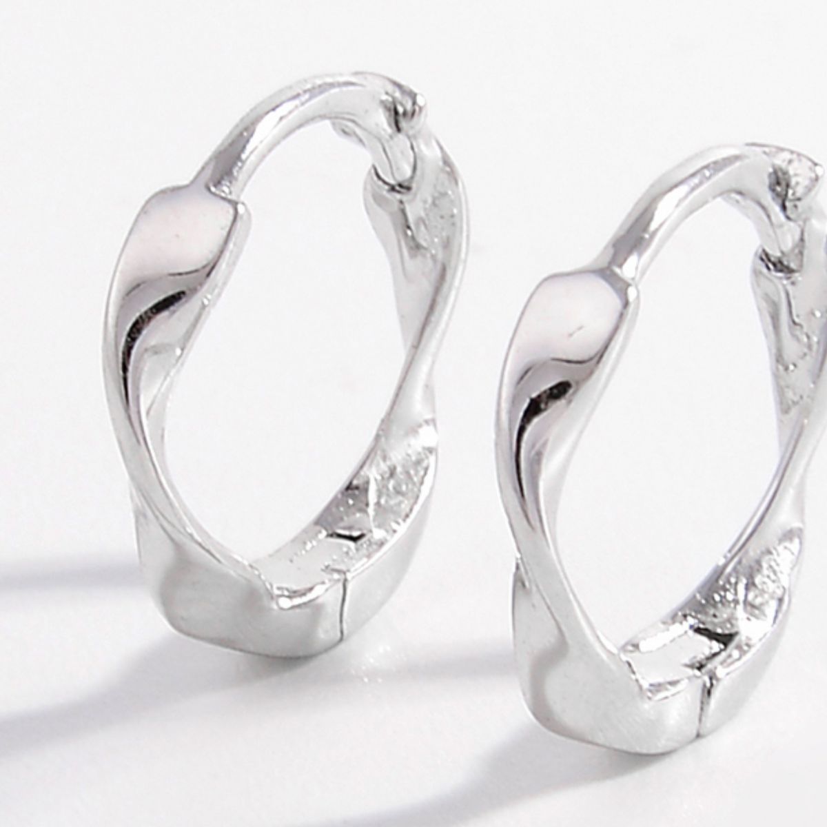 925 Sterling Silver Hoop Earrings - ClozArt