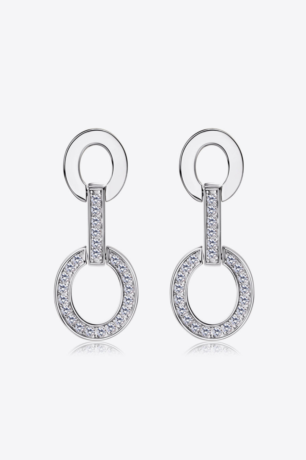 Moissanite 925 Sterling Silver Earrings - ClozArt