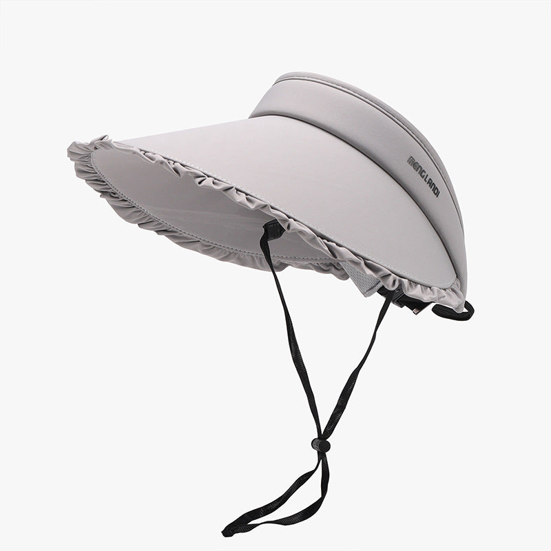 Frill Adjustable Ice Silk Sun Hat - ClozArt