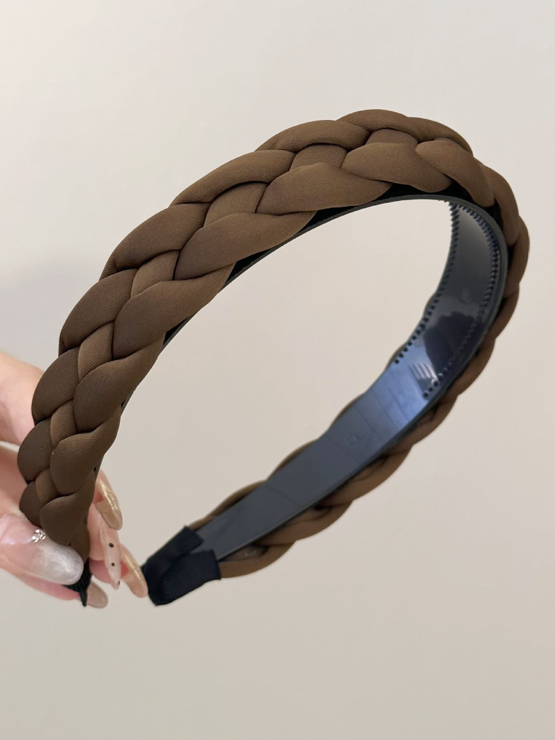 Polyester Braided Wide Headband - ClozArt