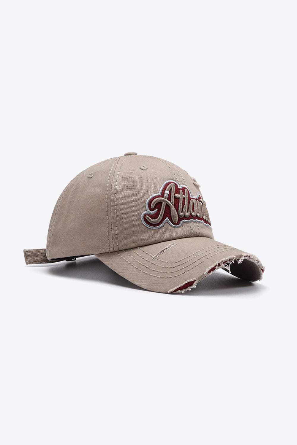 ATLANTIC Graphic Distressed Baseball Cap - ClozArt