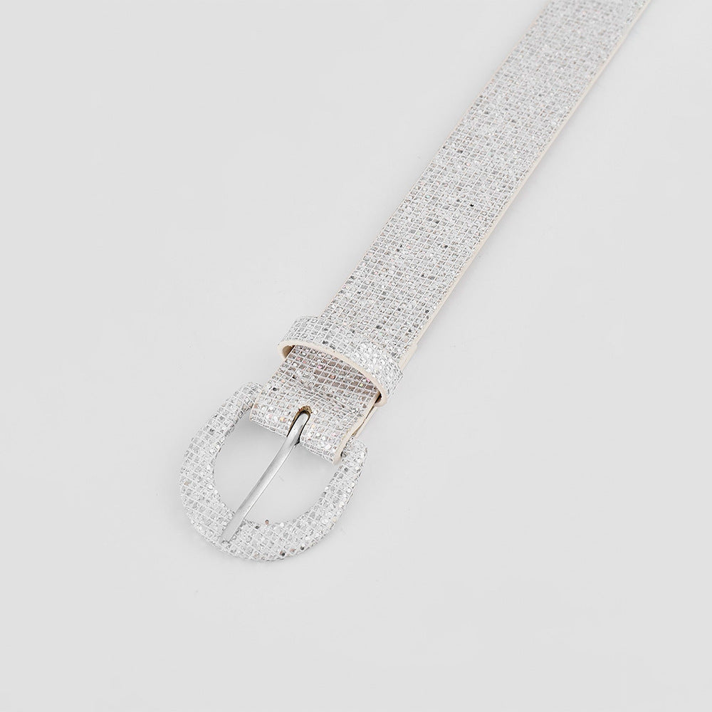 Sequin PU Leather Belt - ClozArt