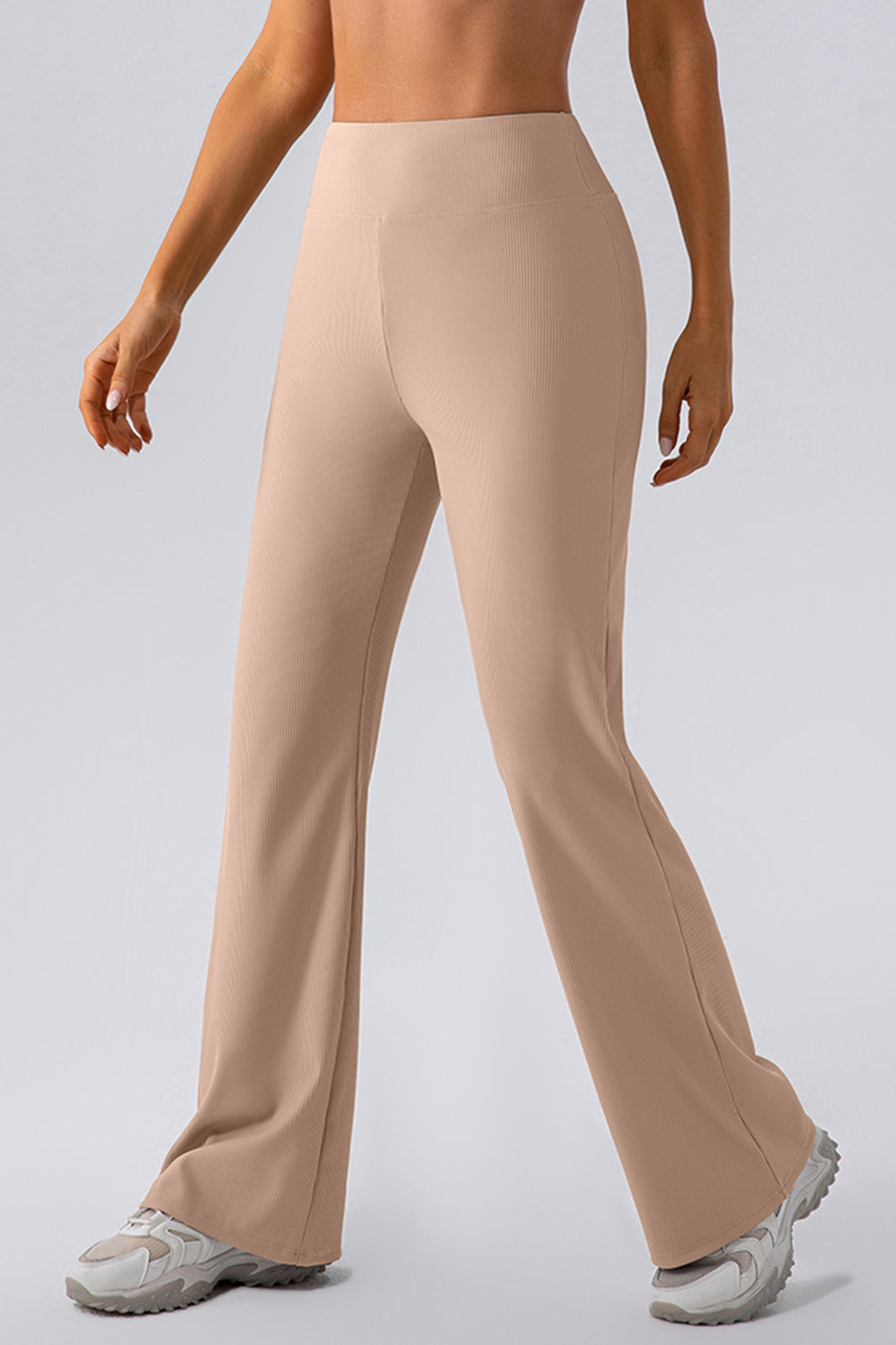 High Waist Straight Active Pants - ClozArt