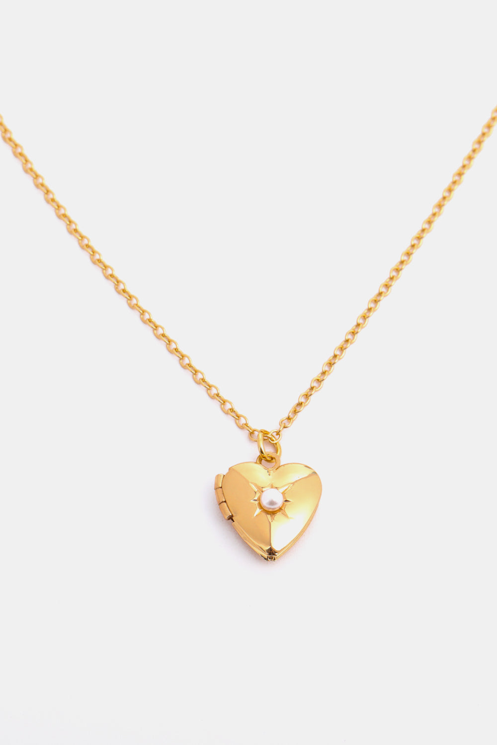 Zircon Heart Shape 14K Gold-Plated Pendant Necklace - ClozArt