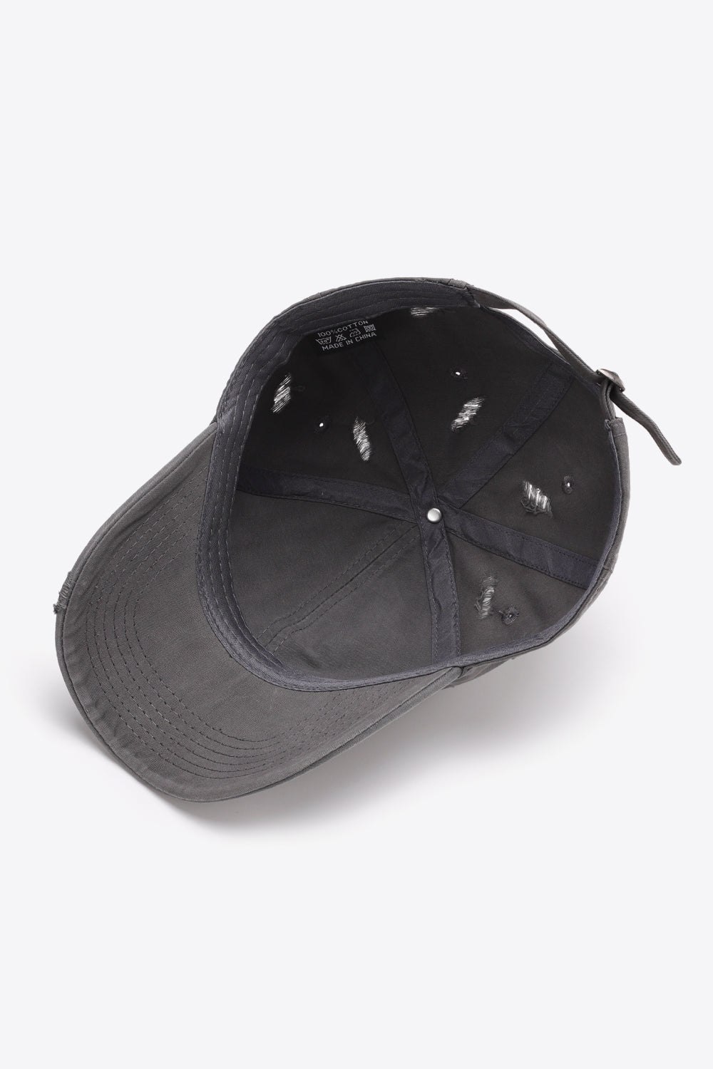 Distressed Adjustable Baseball Cap - ClozArt