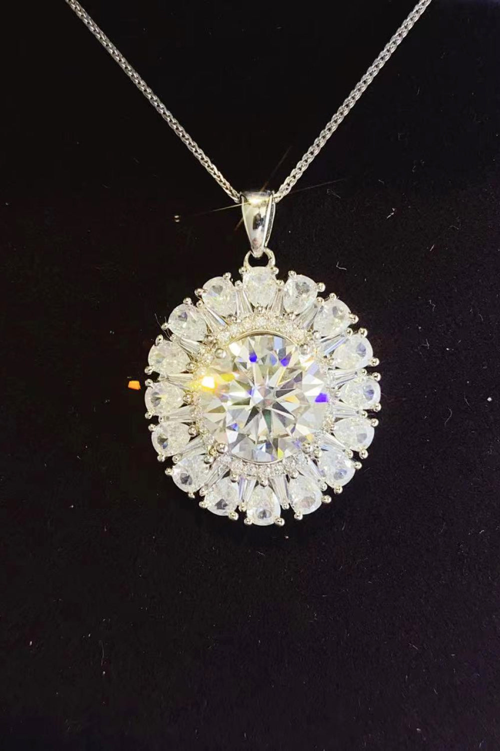 5 Carat Moissanite 925 Sterling Silver Necklace - ClozArt