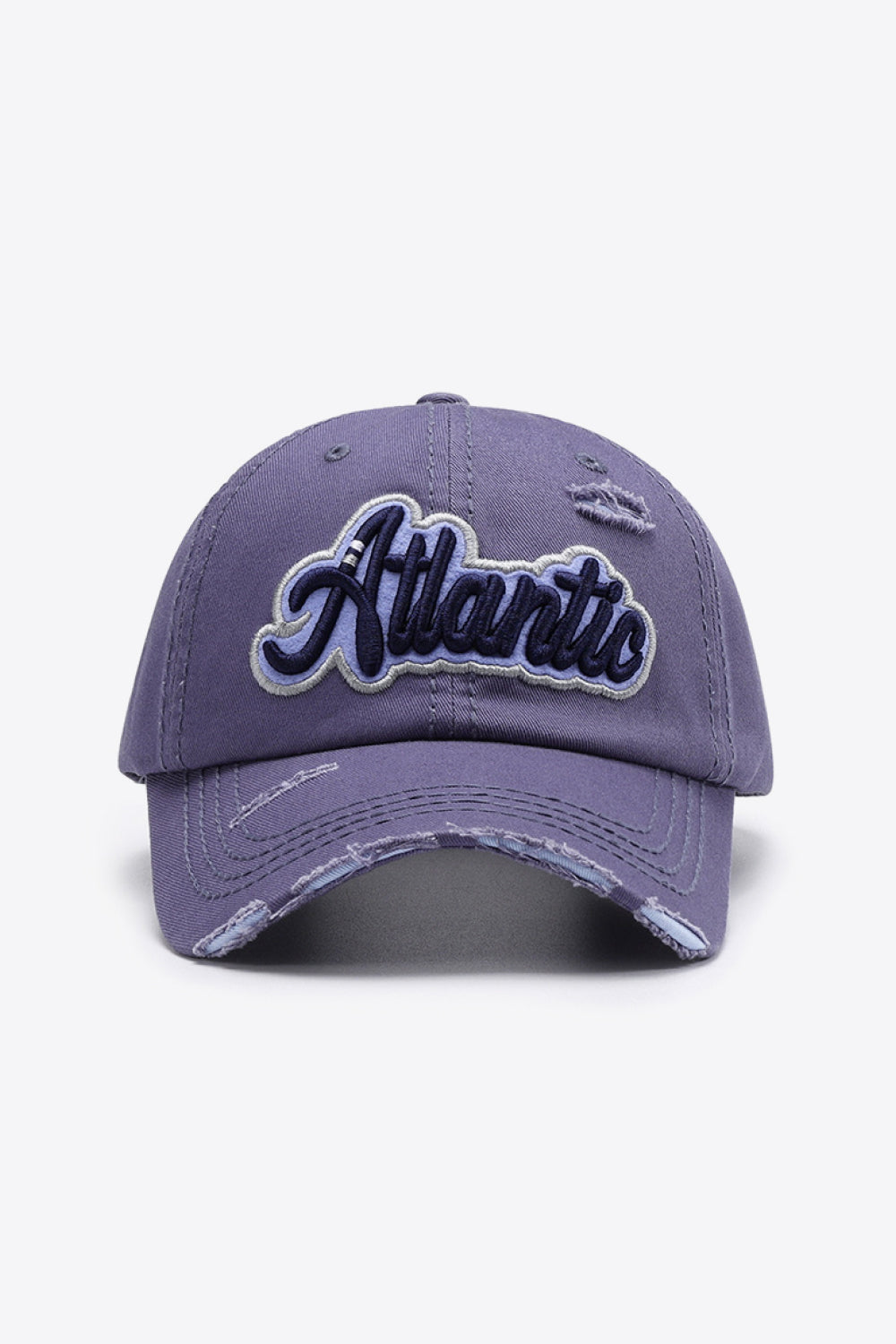 ATLANTIC Graphic Distressed Baseball Cap - ClozArt