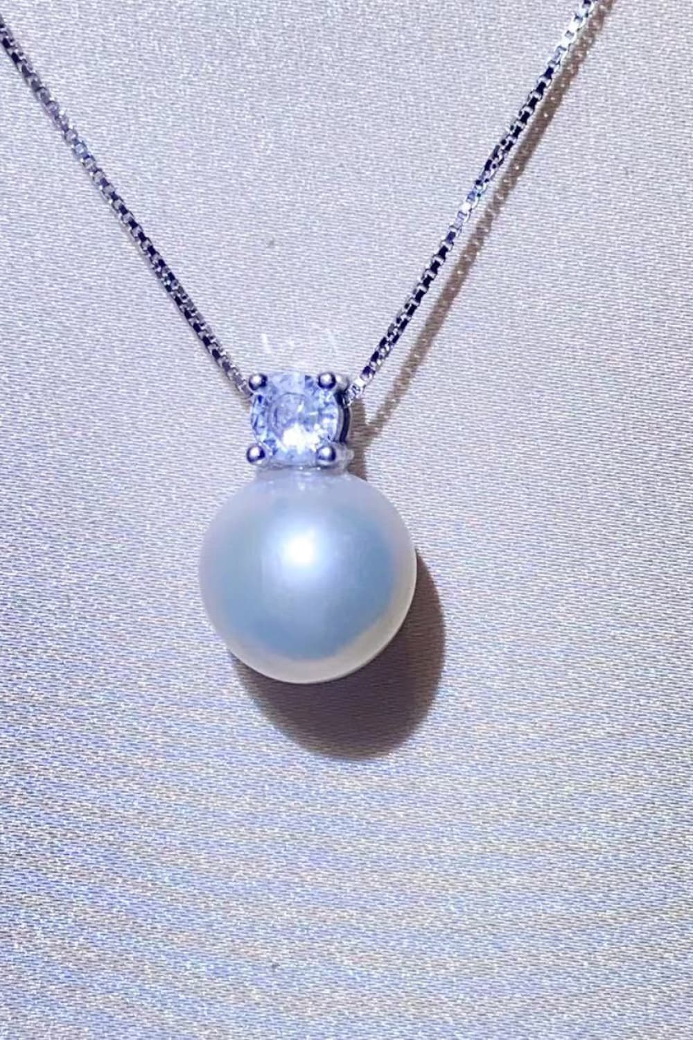 Freshwater Pearl 925 Sterling Silver Necklace - ClozArt