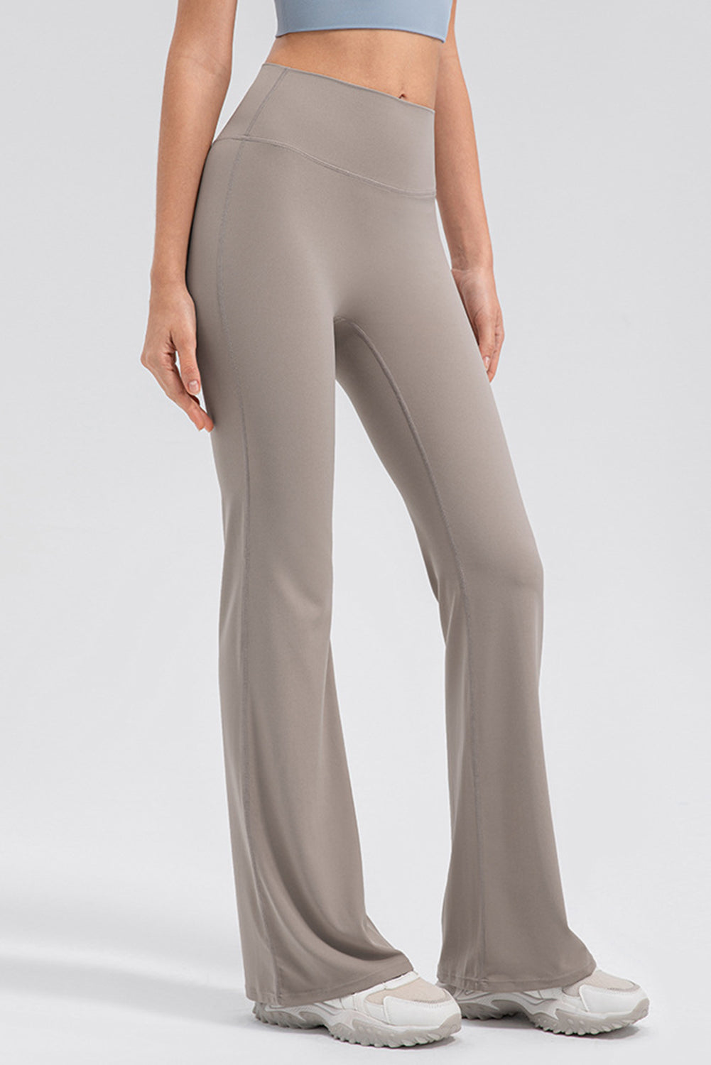 High Waist Straight Active Pants - ClozArt