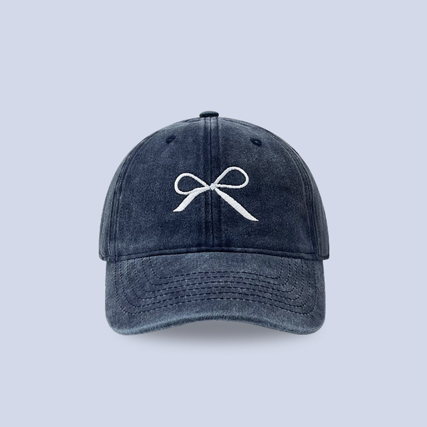 Bow Embroidered Adjustable Cap - ClozArt