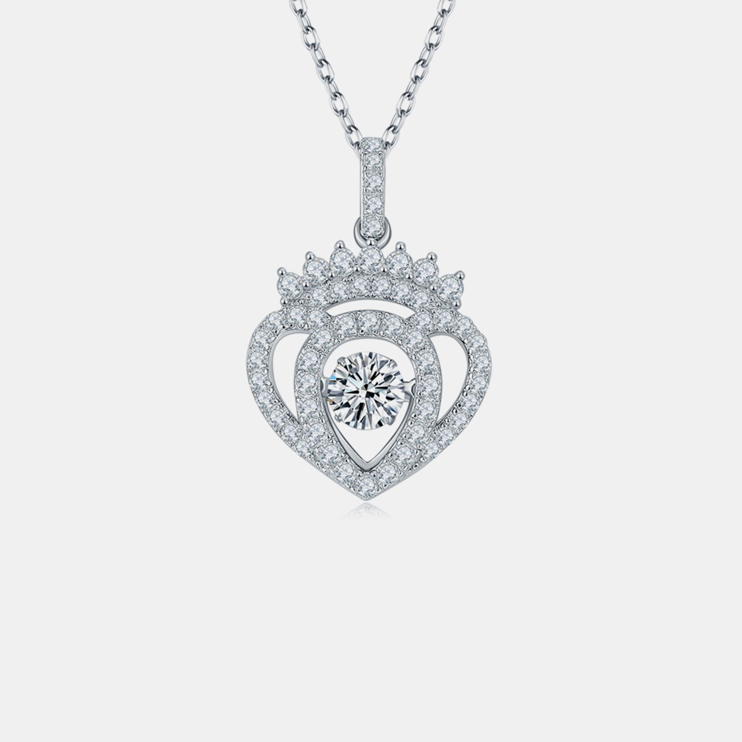 Moissanite 925 Sterling Silver Necklace - ClozArt