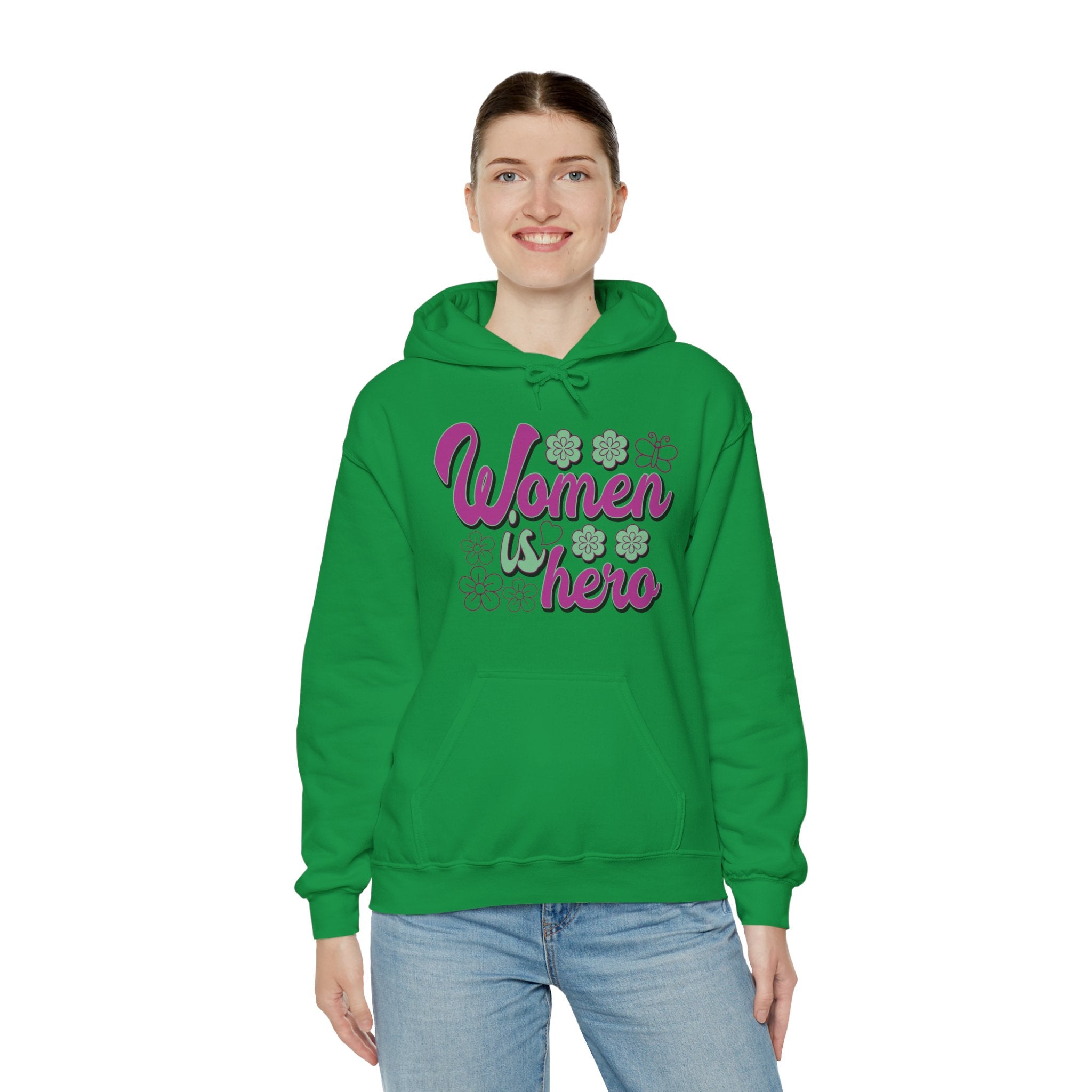 Heavy Blend™ Hooded Sweatshirt - Women is Hero