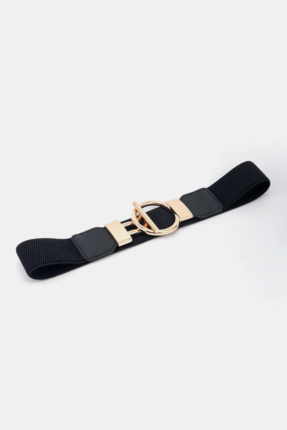 Circle Shape Buckle Zinc Alloy Buckle PU Leather Belt - ClozArt