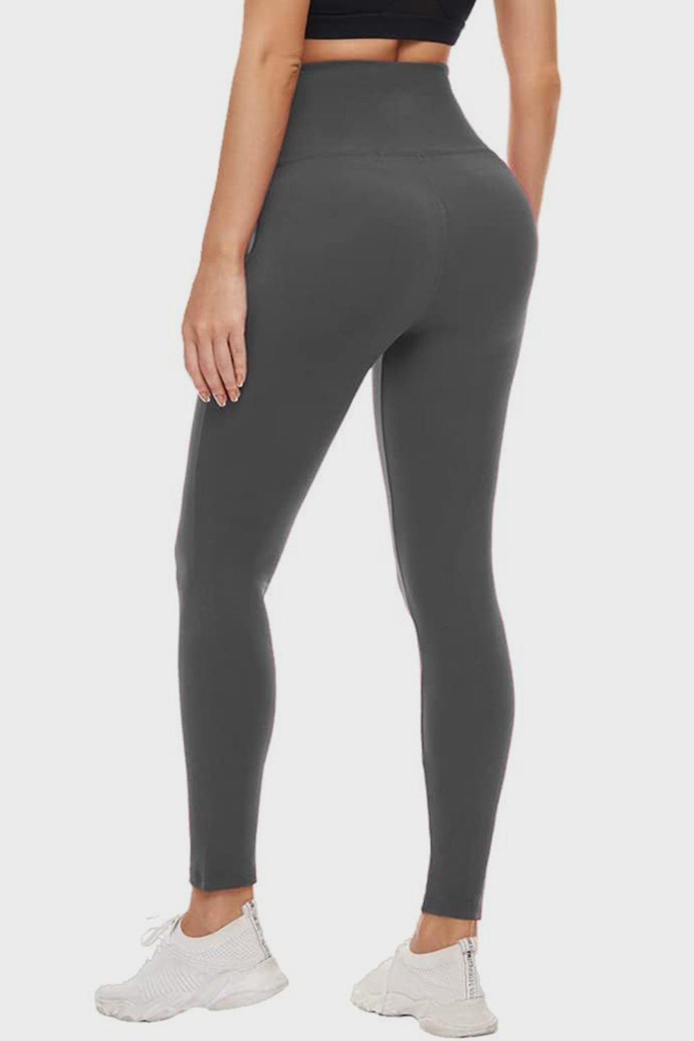 Pocketed High Waist Active Leggings - ClozArt