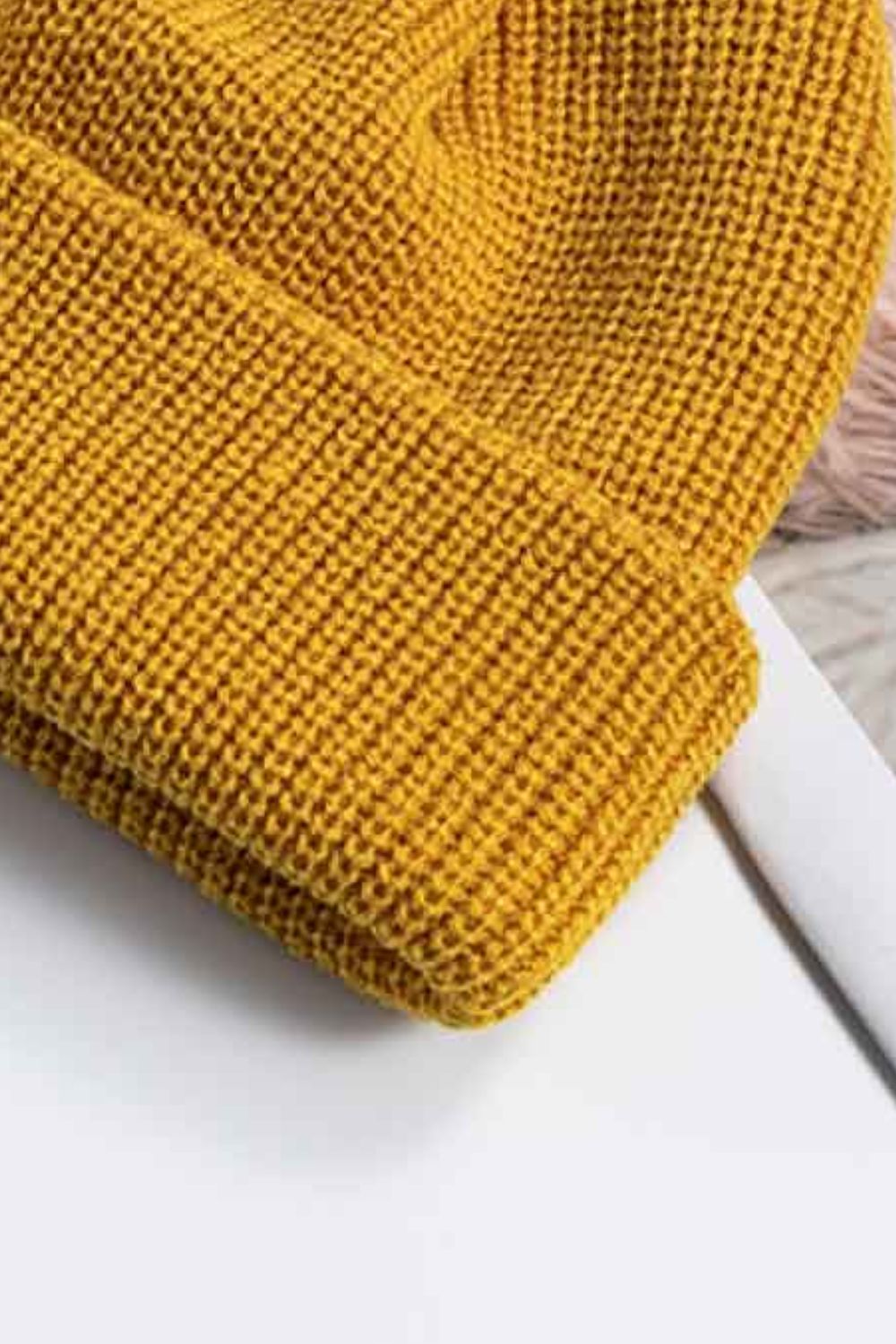 Cozy Rib-Knit Cuff Beanie - ClozArt