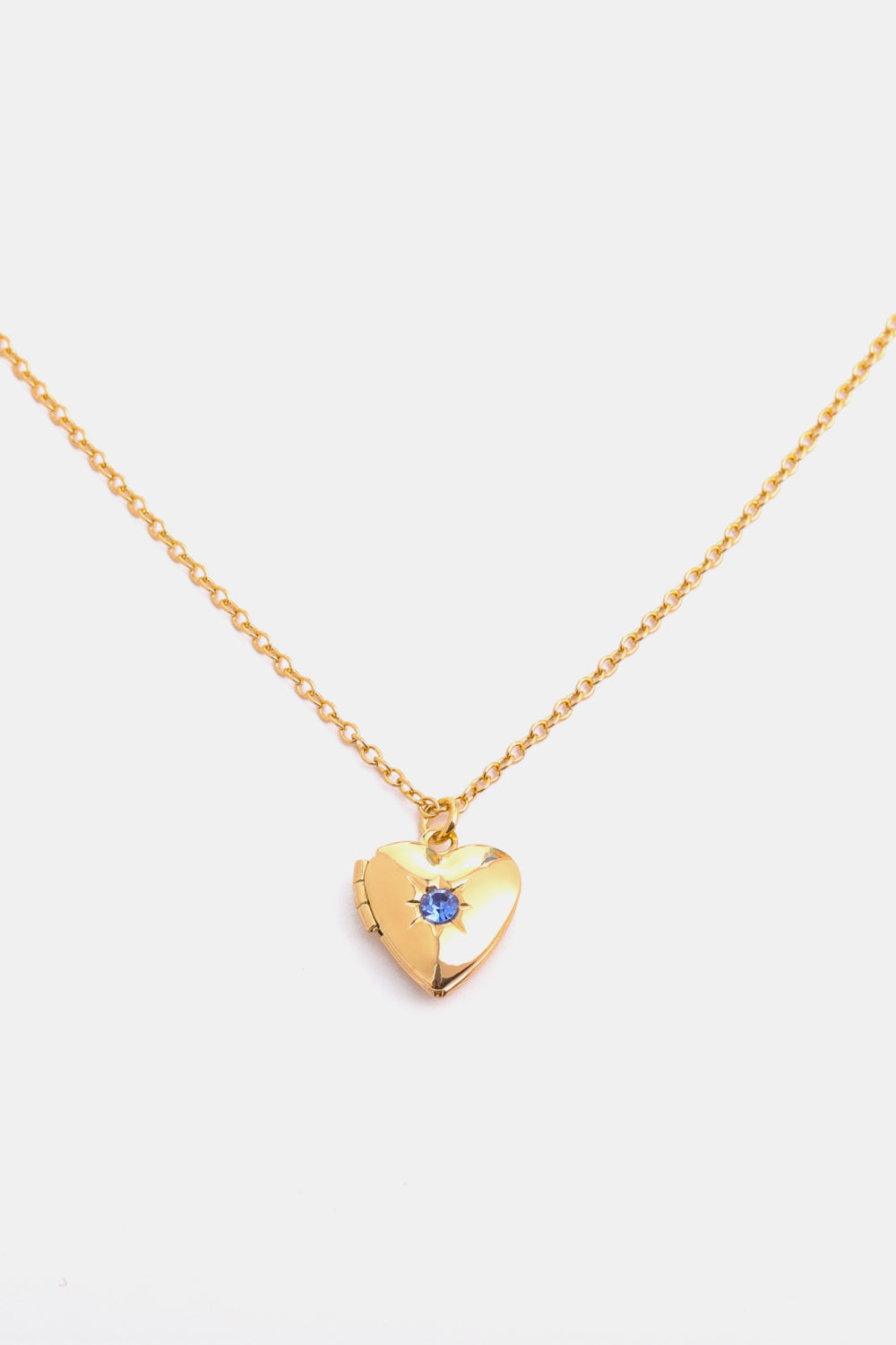 Zircon Heart Shape 14K Gold-Plated Pendant Necklace - ClozArt