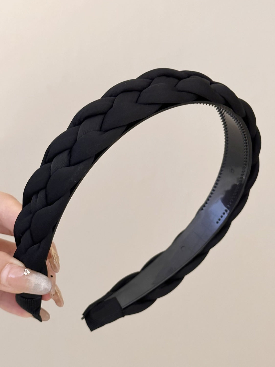 Polyester Braided Wide Headband - ClozArt