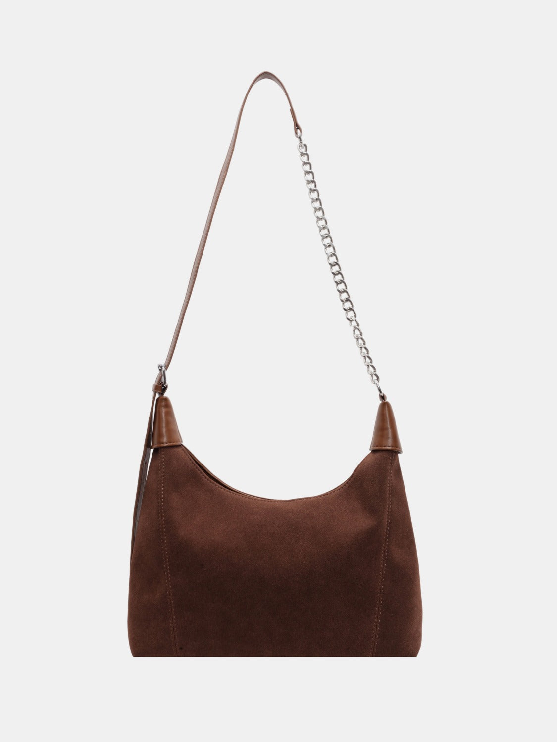 Suede Adjustable Strap Shoulder Bag - ClozArt