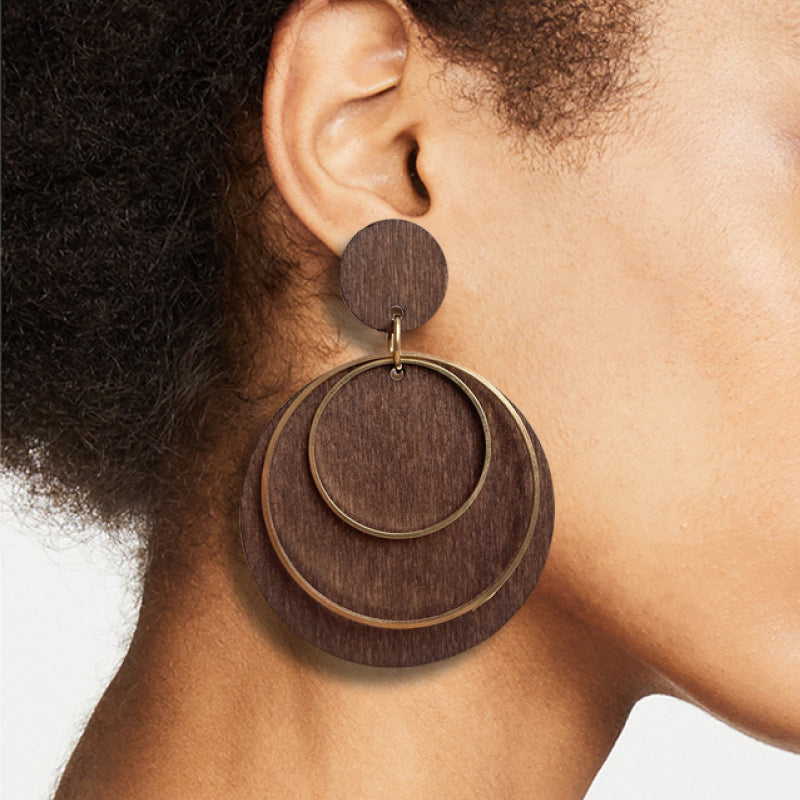 Geometric Drop Earrings - ClozArt