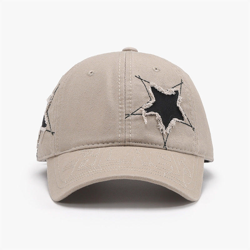 Adjustable Star Raw Hem Cap - ClozArt