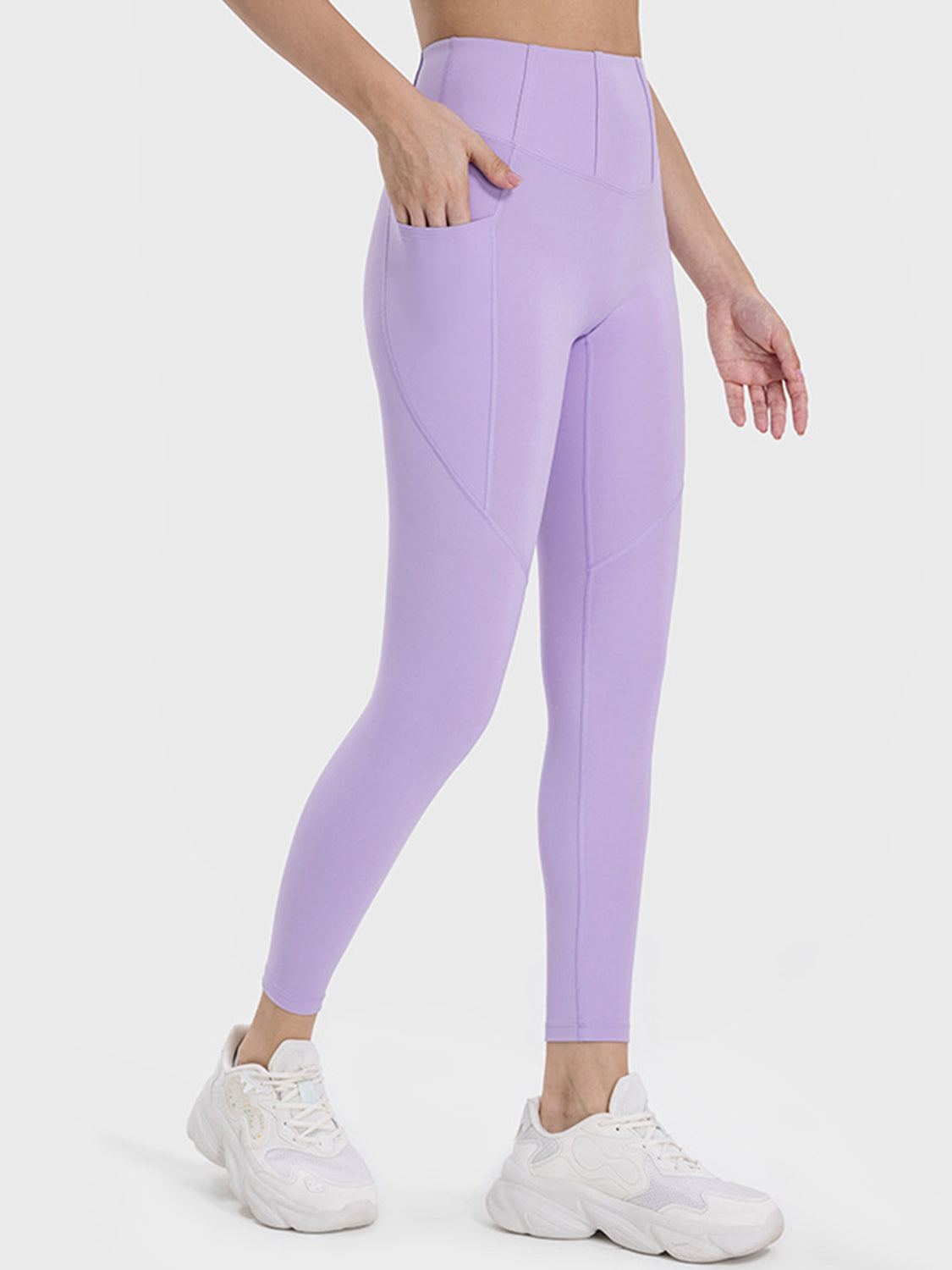 Millennia Pocketed High Waist Active Leggings - ClozArt