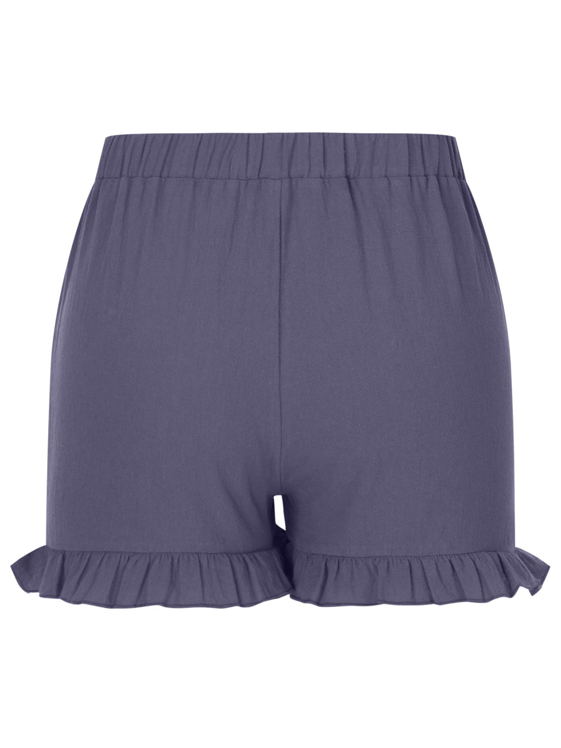 Frill Elastic Waist Shorts - ClozArt