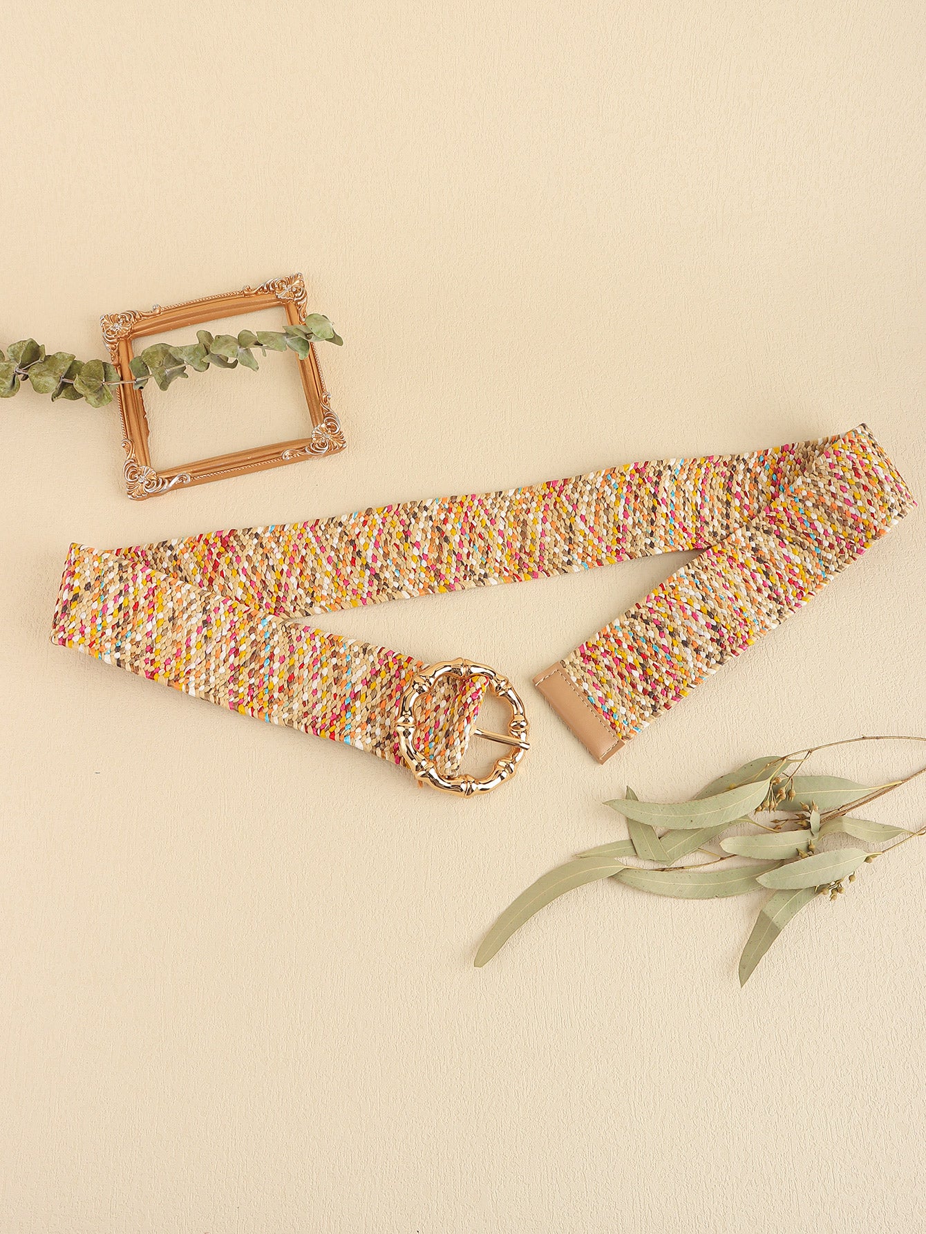 Multicolored Wide Belt - ClozArt